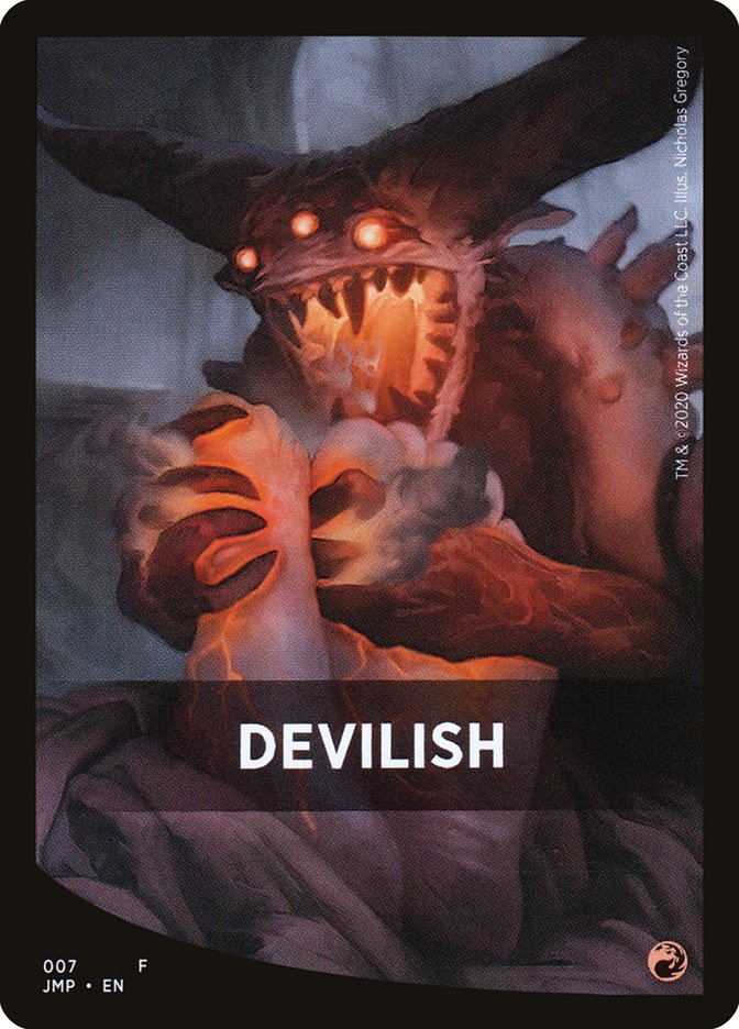 Devilish Theme Card [Jumpstart Front Cards] | Black Swamp Games