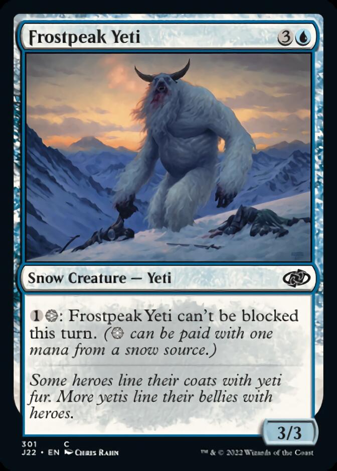 Frostpeak Yeti [Jumpstart 2022] | Black Swamp Games