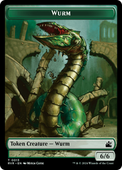 Goblin (0008) // Wurm Double-Sided Token [Ravnica Remastered Tokens] | Black Swamp Games