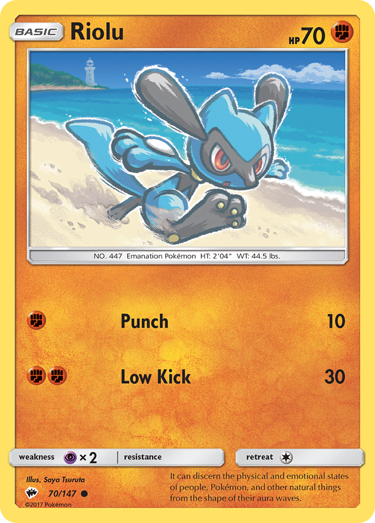 Riolu (70/147) [Sun & Moon: Burning Shadows] | Black Swamp Games