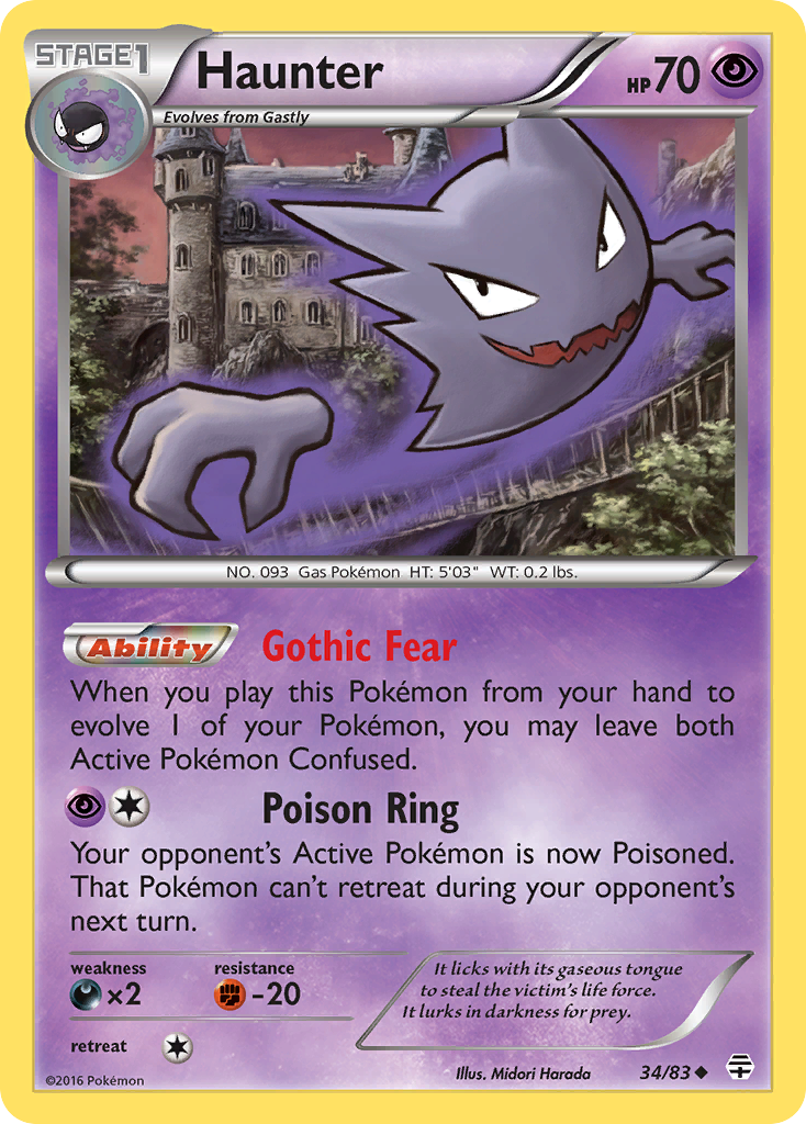 Haunter (34/83) [XY: Generations] | Black Swamp Games