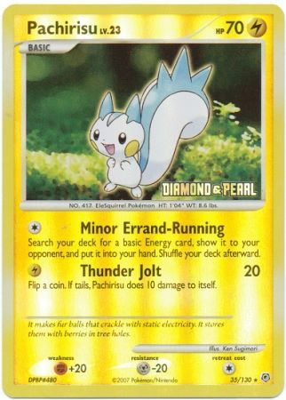 Pachirisu (35/130) [Burger King Promos: 2008 Collection] | Black Swamp Games