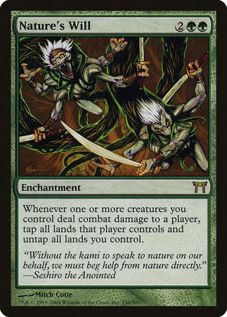 Nature's Will [Champions of Kamigawa] | Black Swamp Games