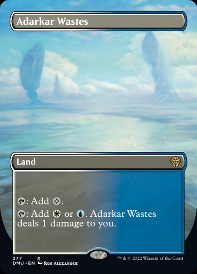 Adarkar Wastes (Borderless Alternate Art) [Dominaria United] | Black Swamp Games