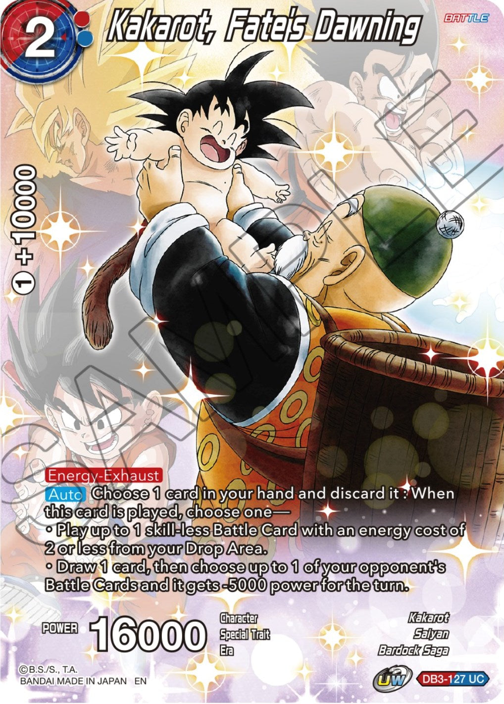 Kakarot, Fate's Dawning (DB3-127) [Theme Selection: History of Son Goku] | Black Swamp Games