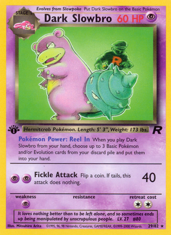 Dark Slowbro (29/82) [Team Rocket 1st Edition] | Black Swamp Games