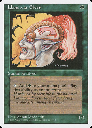 Llanowar Elves [Fourth Edition] | Black Swamp Games