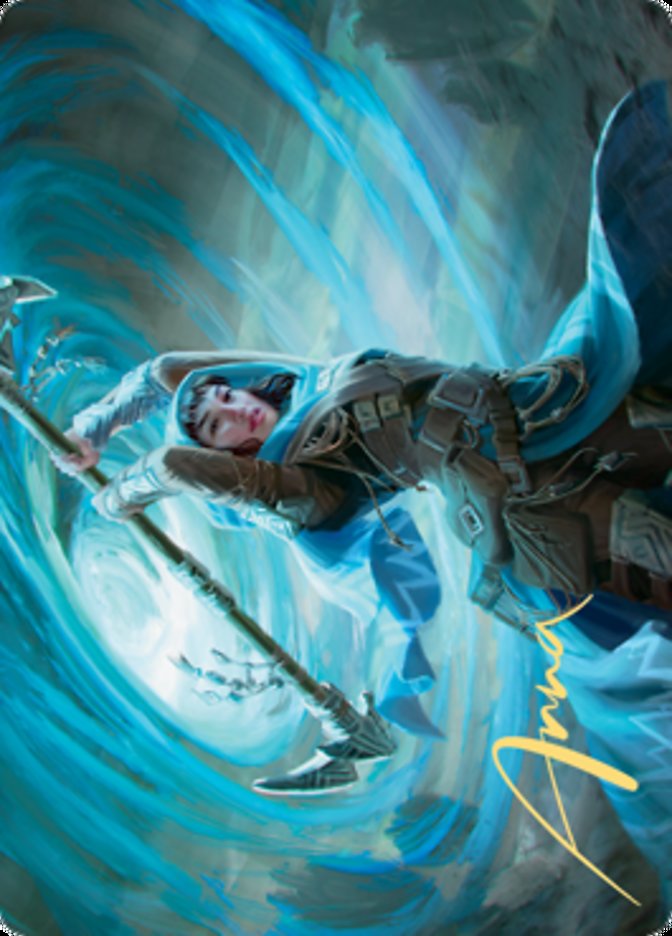 Sea Gate Stormcaller Art Card (Gold-Stamped Signature) [Zendikar Rising Art Series] | Black Swamp Games