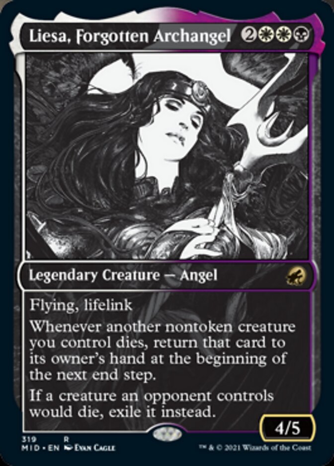 Liesa, Forgotten Archangel (Showcase Eternal Night) [Innistrad: Midnight Hunt] | Black Swamp Games