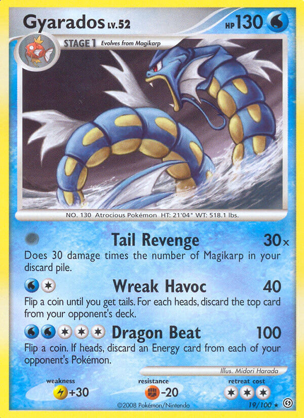 Gyarados (19/100) (Theme Deck Exclusive) [Diamond & Pearl: Stormfront] | Black Swamp Games