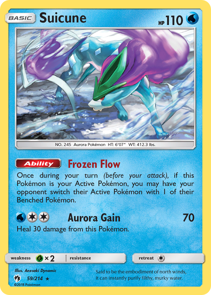 Suicune (59/214) [Sun & Moon: Lost Thunder] | Black Swamp Games