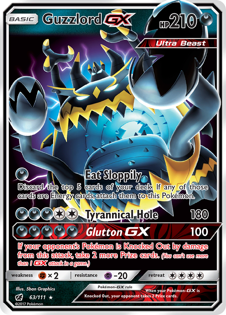 Guzzlord GX (63/111) [Sun & Moon: Crimson Invasion] | Black Swamp Games