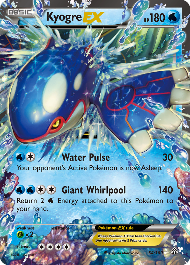 Kyogre EX (54/160) [XY: Primal Clash] | Black Swamp Games