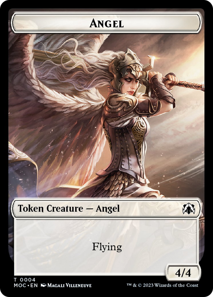 Eldrazi // Angel (4) Double-Sided Token [March of the Machine Commander Tokens] | Black Swamp Games