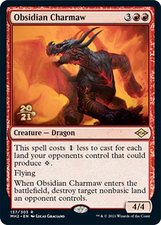 Obsidian Charmaw [Modern Horizons 2 Prerelease Promos] | Black Swamp Games