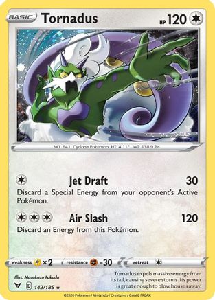 Tornadus (142/185) (Cosmos Holo) [Sword & Shield: Vivid Voltage] | Black Swamp Games