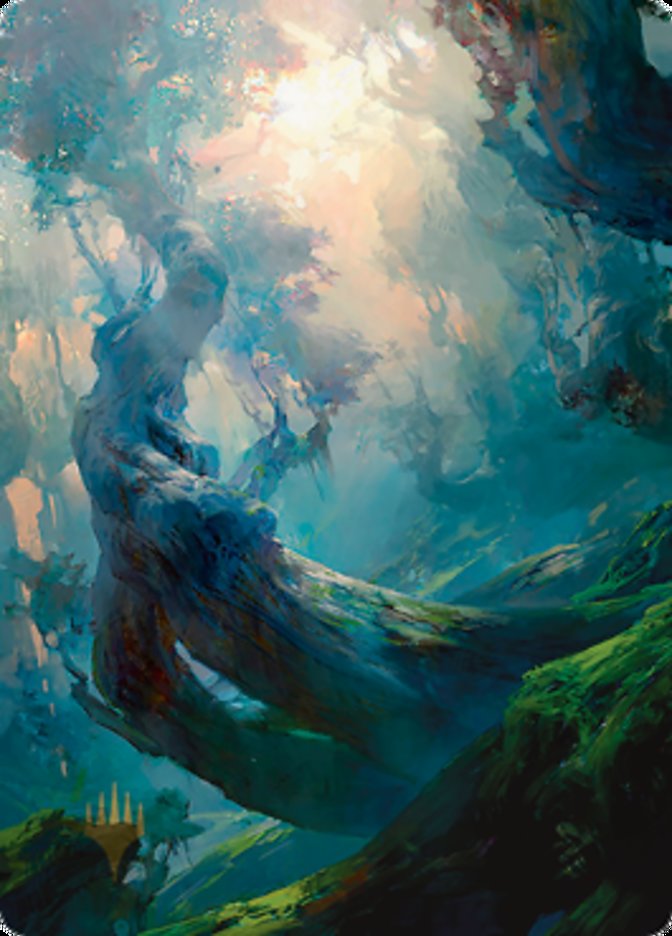 Forest 3 Art Card (Gold-Stamped Signature) [Zendikar Rising Art Series] | Black Swamp Games