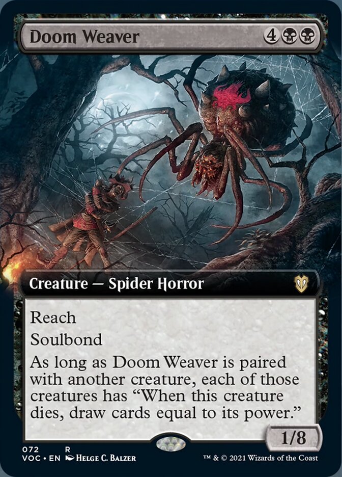 Doom Weaver (Extended) [Innistrad: Crimson Vow Commander] | Black Swamp Games