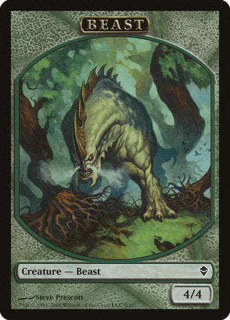 Beast Token [Zendikar Tokens] | Black Swamp Games