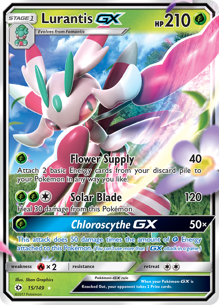 Lurantis GX (15/149) [Sun & Moon: Base Set] | Black Swamp Games