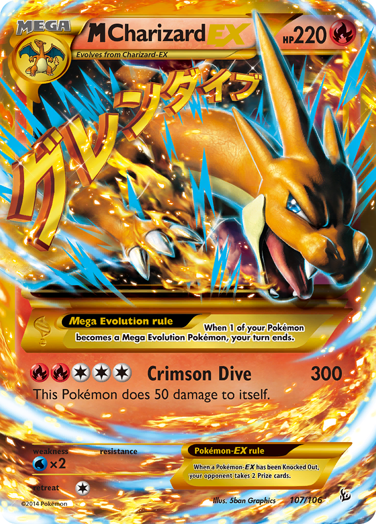 M Charizard EX (107/106) [XY: Flashfire] | Black Swamp Games