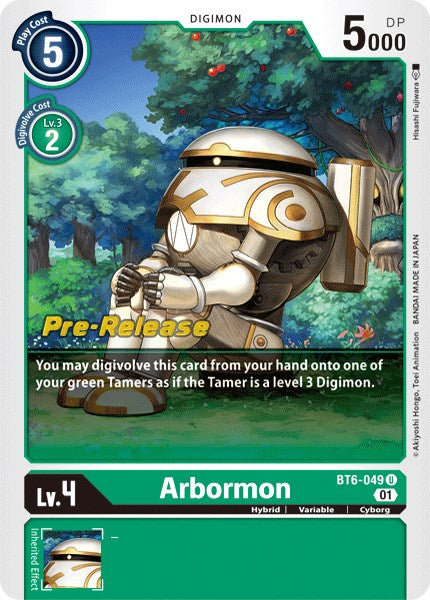 Arbormon [BT6-049] [Double Diamond Pre-Release Cards] | Black Swamp Games