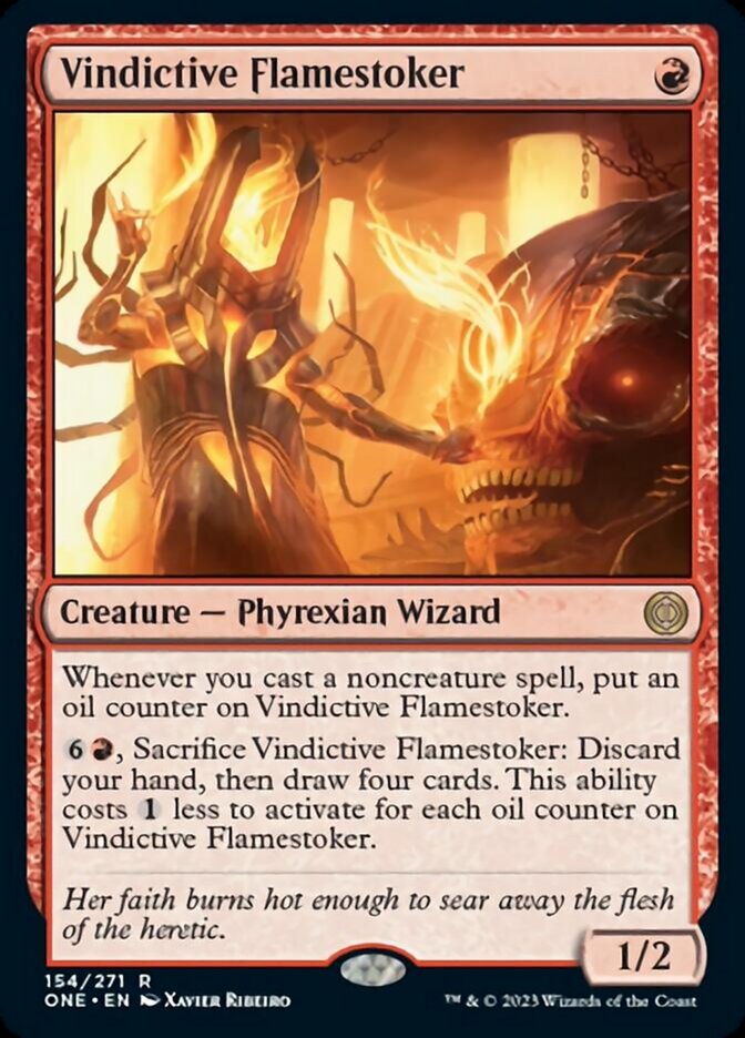 Vindictive Flamestoker [Phyrexia: All Will Be One] | Black Swamp Games