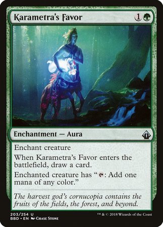 Karametra's Favor [Battlebond] | Black Swamp Games