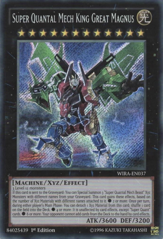 Super Quantal Mech King Great Magnus [WIRA-EN037] Secret Rare | Black Swamp Games