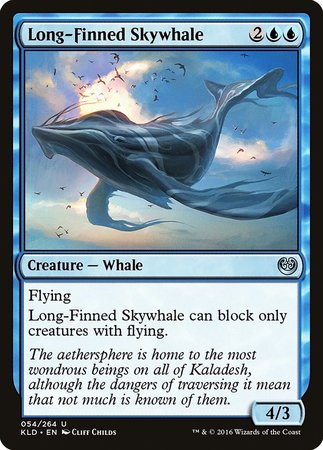 Long-Finned Skywhale [Kaladesh] | Black Swamp Games