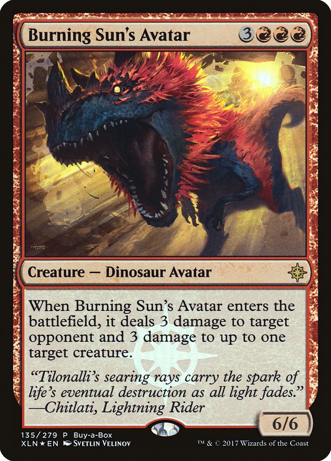 Burning Sun's Avatar (Buy-A-Box) [Ixalan Promos] | Black Swamp Games