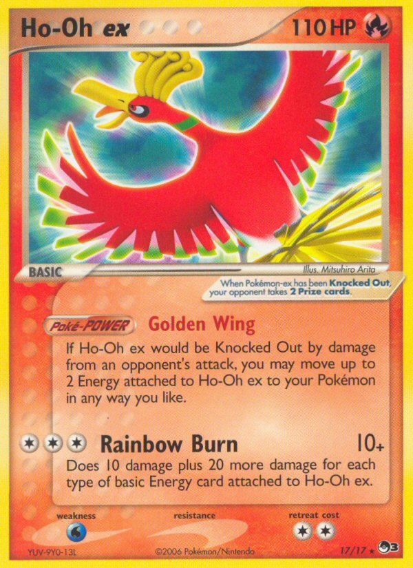 Ho-Oh ex (17/17) (Holo) [POP Series 3] | Black Swamp Games