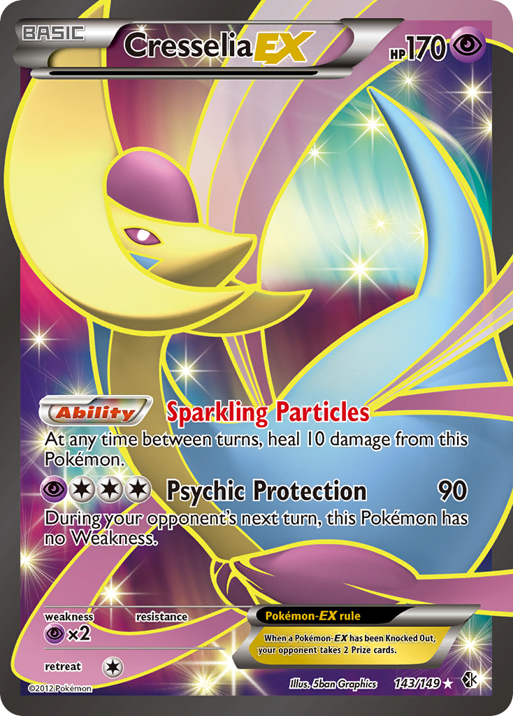 Cresselia EX (143/149) [Black & White: Boundaries Crossed] | Black Swamp Games