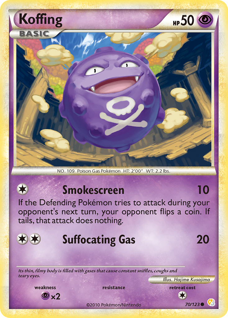 Koffing (70/123) [HeartGold & SoulSilver: Base Set] | Black Swamp Games