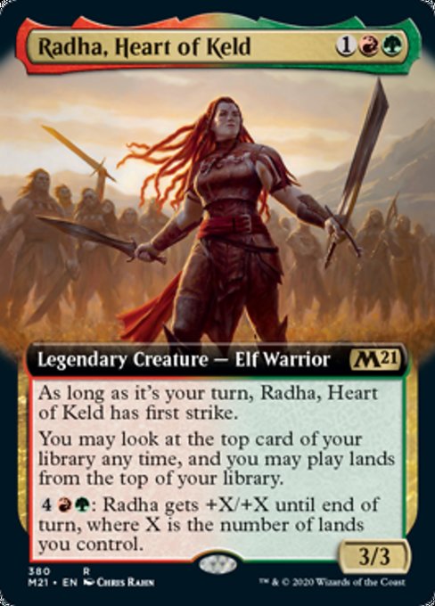 Radha, Heart of Keld (Extended Art) [Core Set 2021] | Black Swamp Games