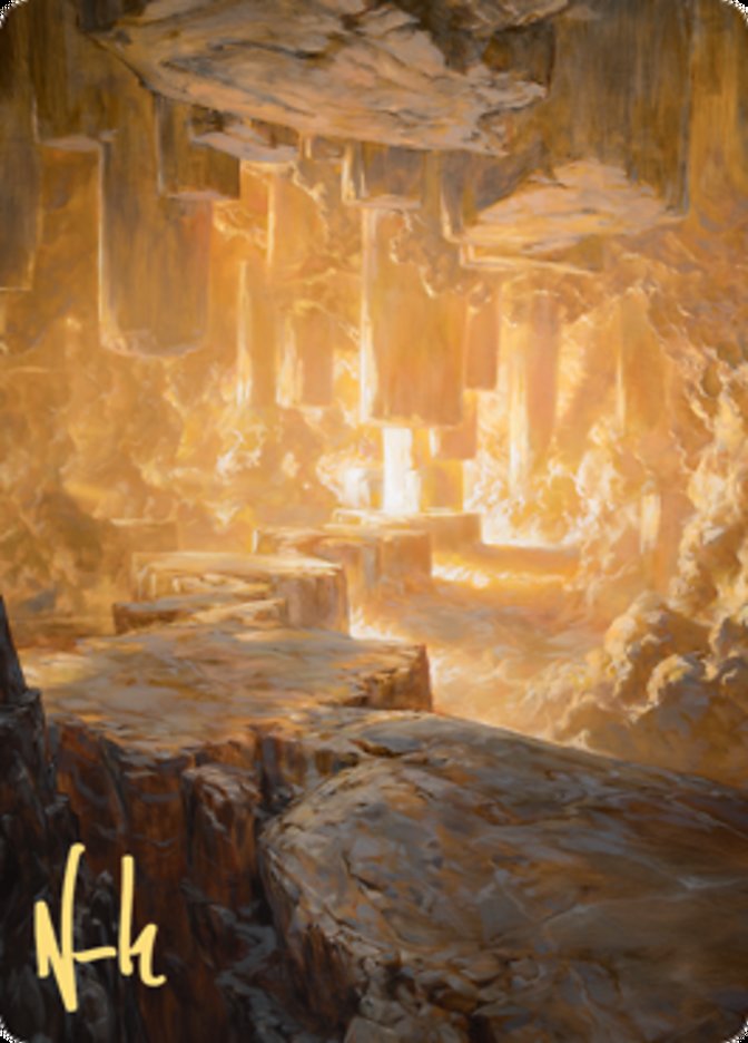 Pillarverge Pathway Art Card (Gold-Stamped Signature) [Zendikar Rising Art Series] | Black Swamp Games