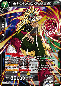 SS3 Bardock, Breaking Free From the Mask (Super Rare) [BT13-125] | Black Swamp Games