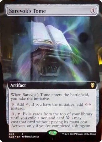 Sarevok's Tome (Extended Art) [Commander Legends: Battle for Baldur's Gate] | Black Swamp Games