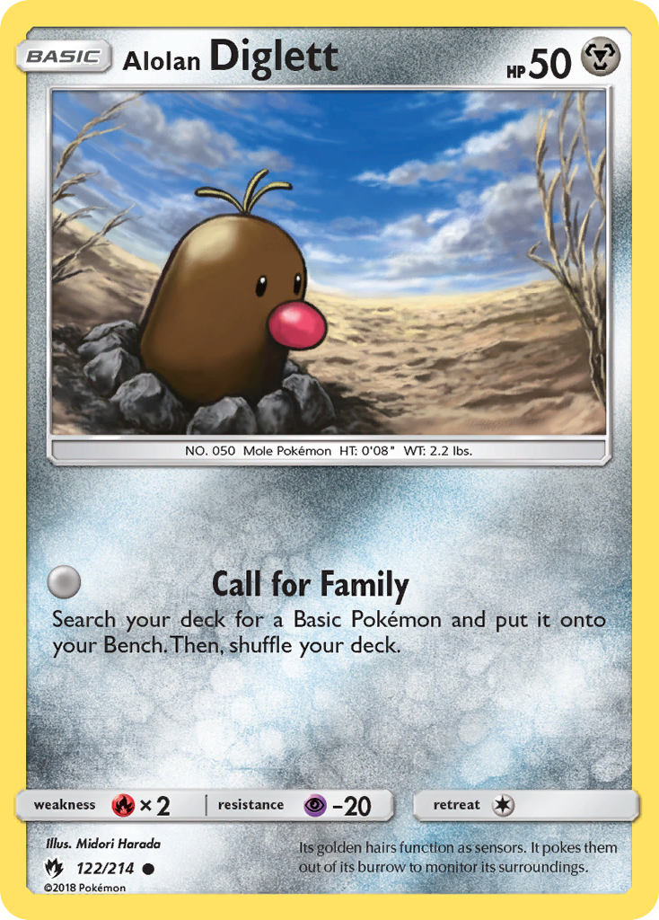 Alolan Diglett (122/214) [Sun & Moon: Lost Thunder] | Black Swamp Games