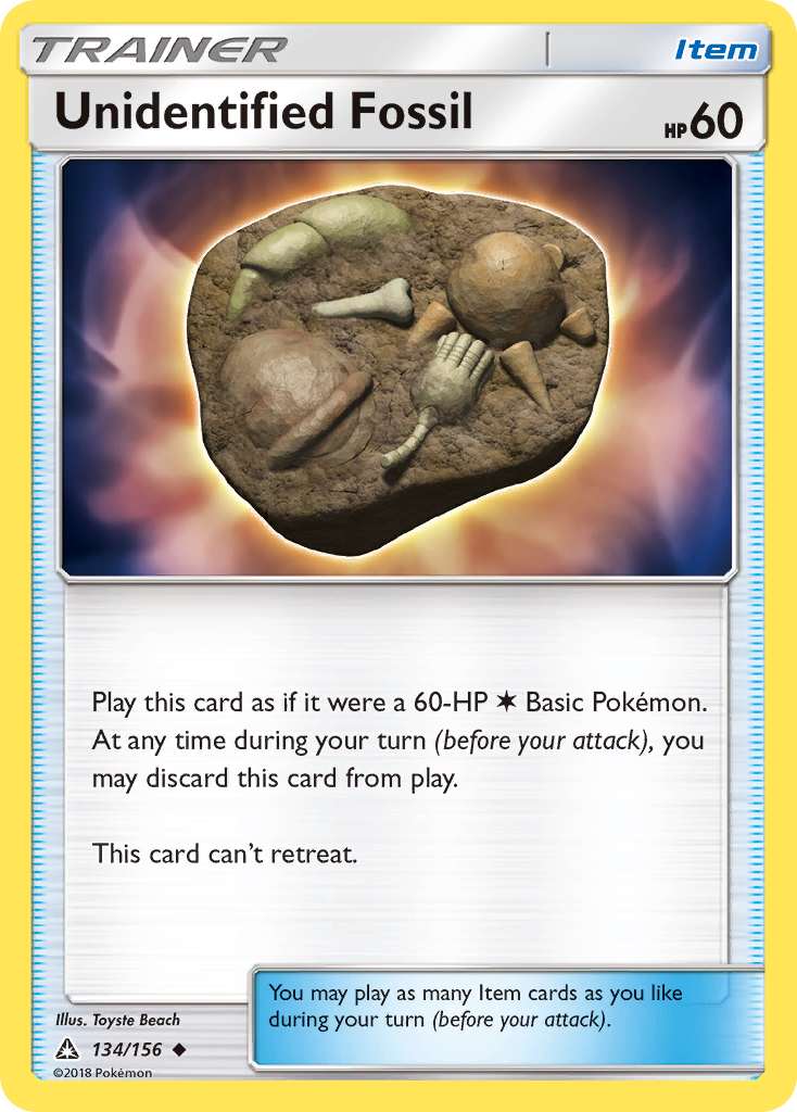 Unidentified Fossil (134/156) [Sun & Moon: Ultra Prism] | Black Swamp Games