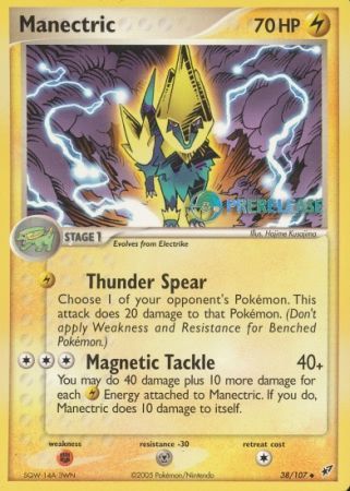 Manectric EX (38/107) (Deoxys Prerelease Promo) [Nintendo: Black Star Promos] | Black Swamp Games