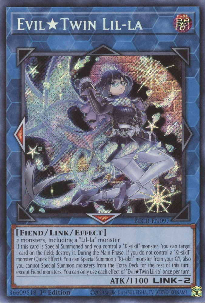 Evil Twin Lil-la [BLCR-EN097] Secret Rare | Black Swamp Games