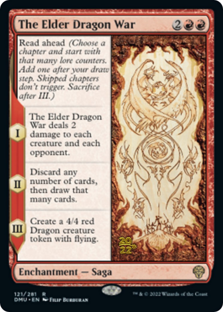 The Elder Dragon War [Dominaria United Prerelease Promos] | Black Swamp Games