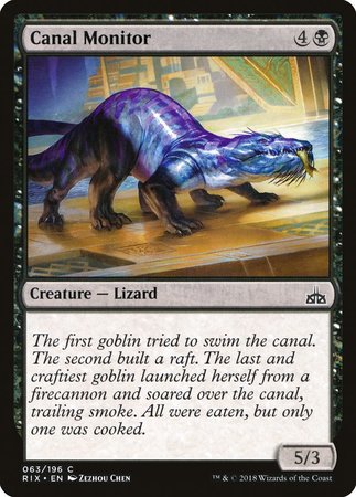 Canal Monitor [Rivals of Ixalan] | Black Swamp Games