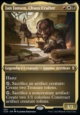 Jan Jansen, Chaos Crafter (Foil Etched) [Commander Legends: Battle for Baldur's Gate] | Black Swamp Games