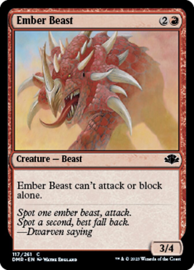 Ember Beast [Dominaria Remastered] | Black Swamp Games