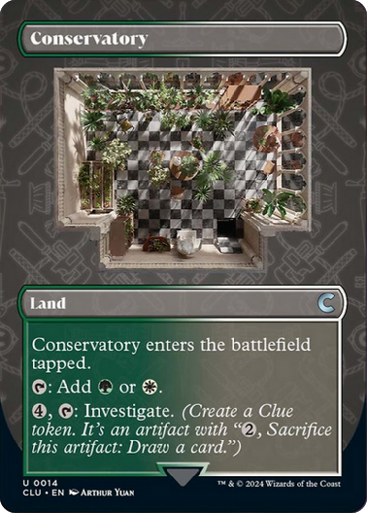 Conservatory (Borderless) [Ravnica: Clue Edition] | Black Swamp Games