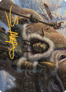 Owlbear Shepherd Art Card (Gold-Stamped Signature) [Commander Legends: Battle for Baldur's Gate Art Series] | Black Swamp Games