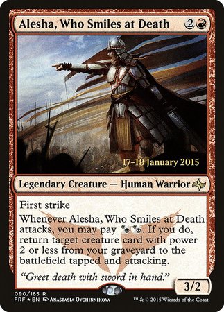 Alesha, Who Smiles at Death [Fate Reforged Promos] | Black Swamp Games