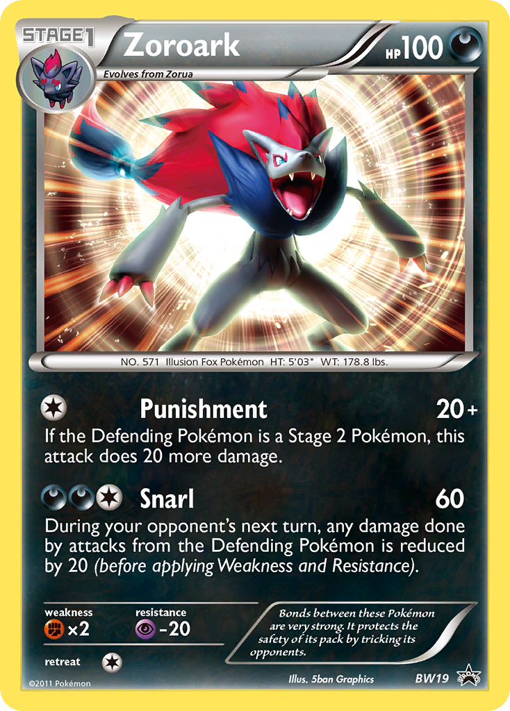 Zoroark (BW19) [Black & White: Black Star Promos] | Black Swamp Games